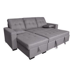 Chaiselongue cama reversible Mod. Salem 230CM gris
