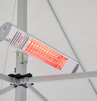 Calefactor radiante para carpas de ferias