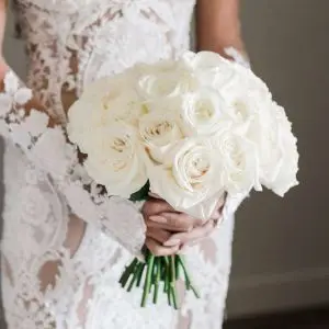 Ramo de novia rosas blancas