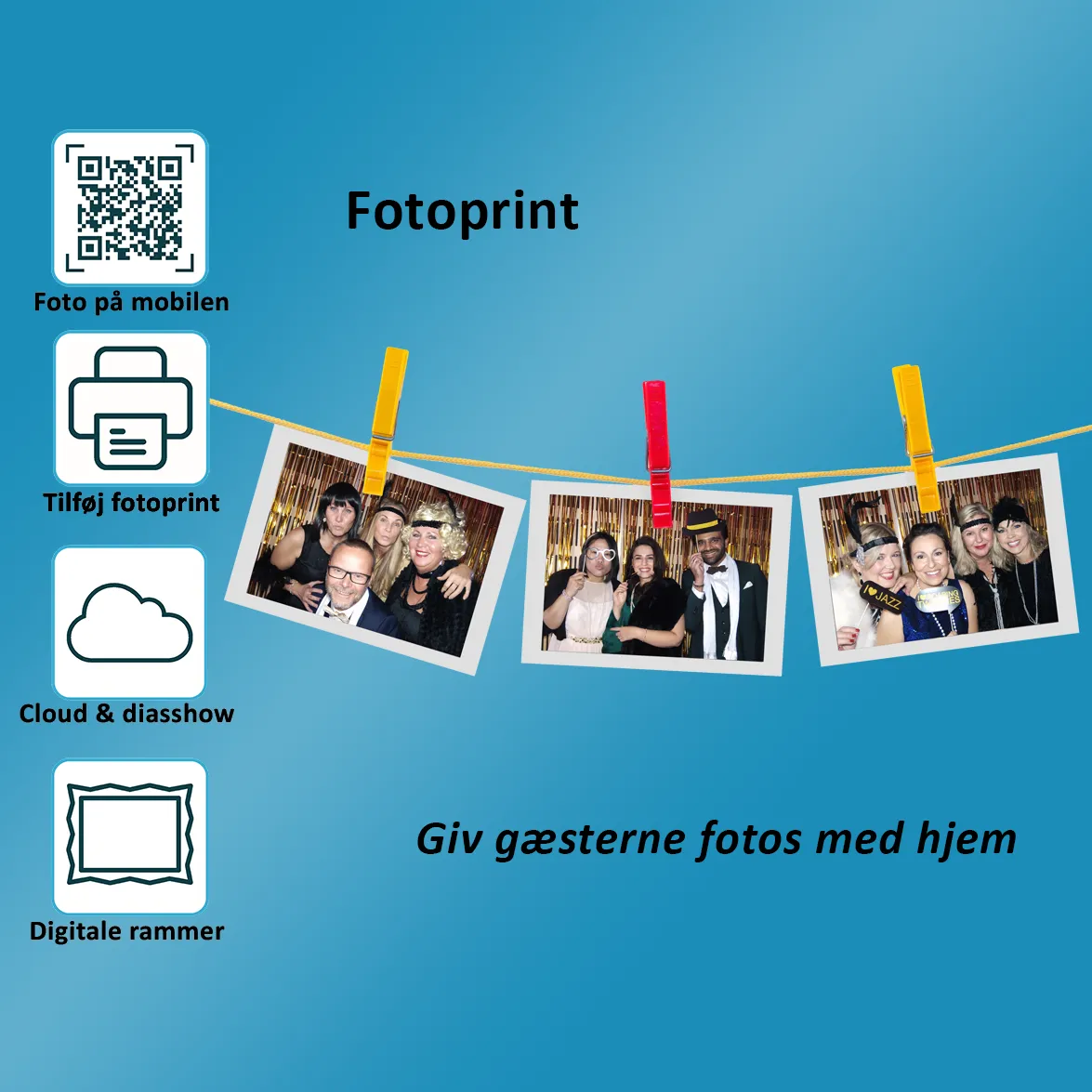 GoSelfie Photobooth med fotoprinter