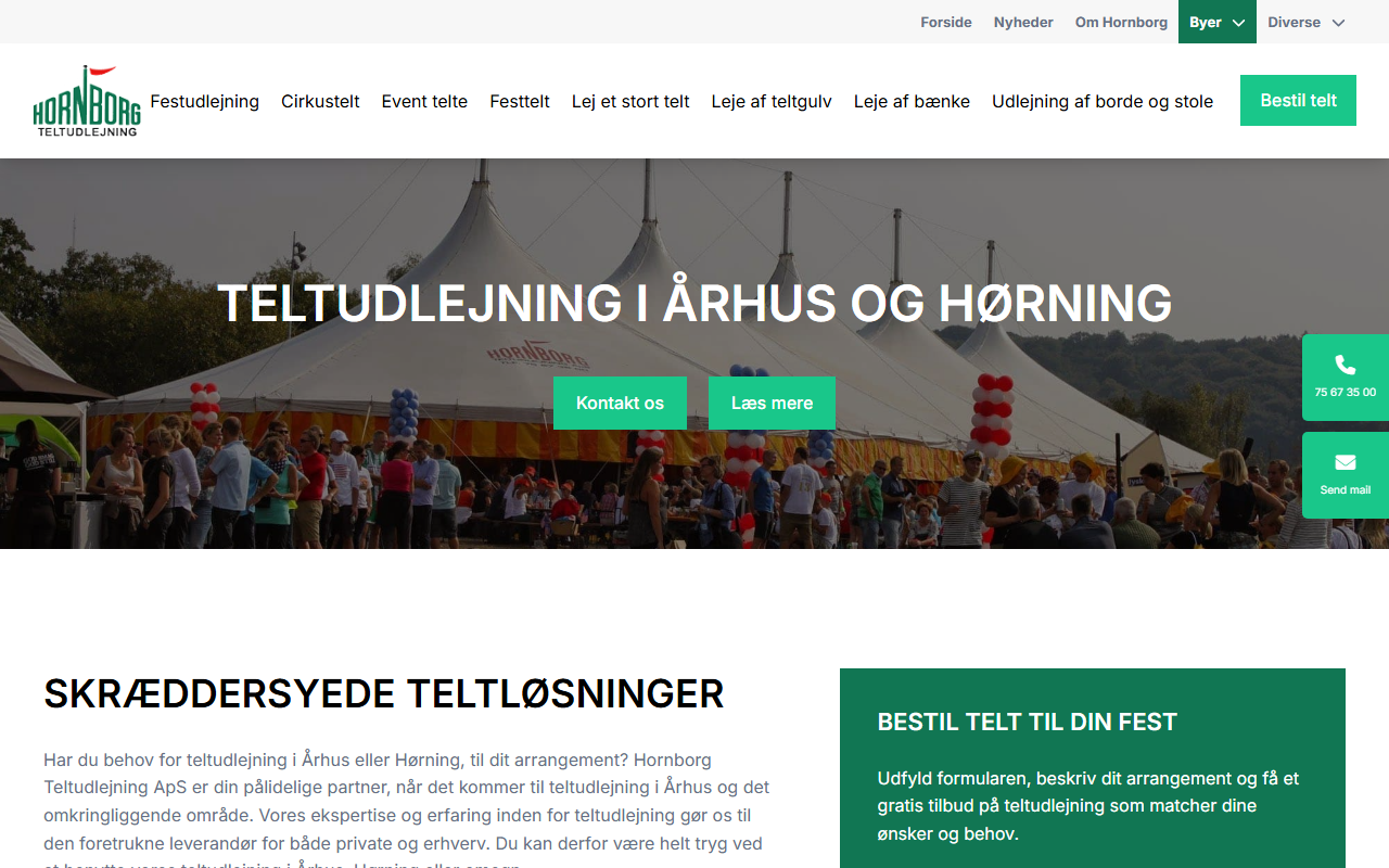 Hornborg Teltudlejning