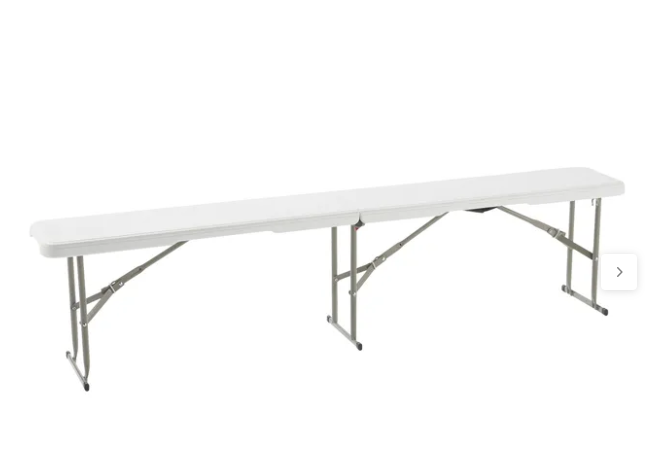 Location banc de réception pliant