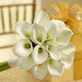 Brides Bouquet Of 15 White Callas