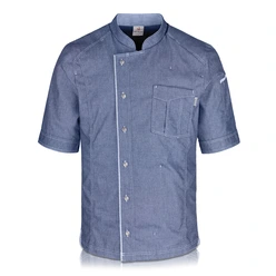 Denim Craft Kochjacke kurzarm Herren