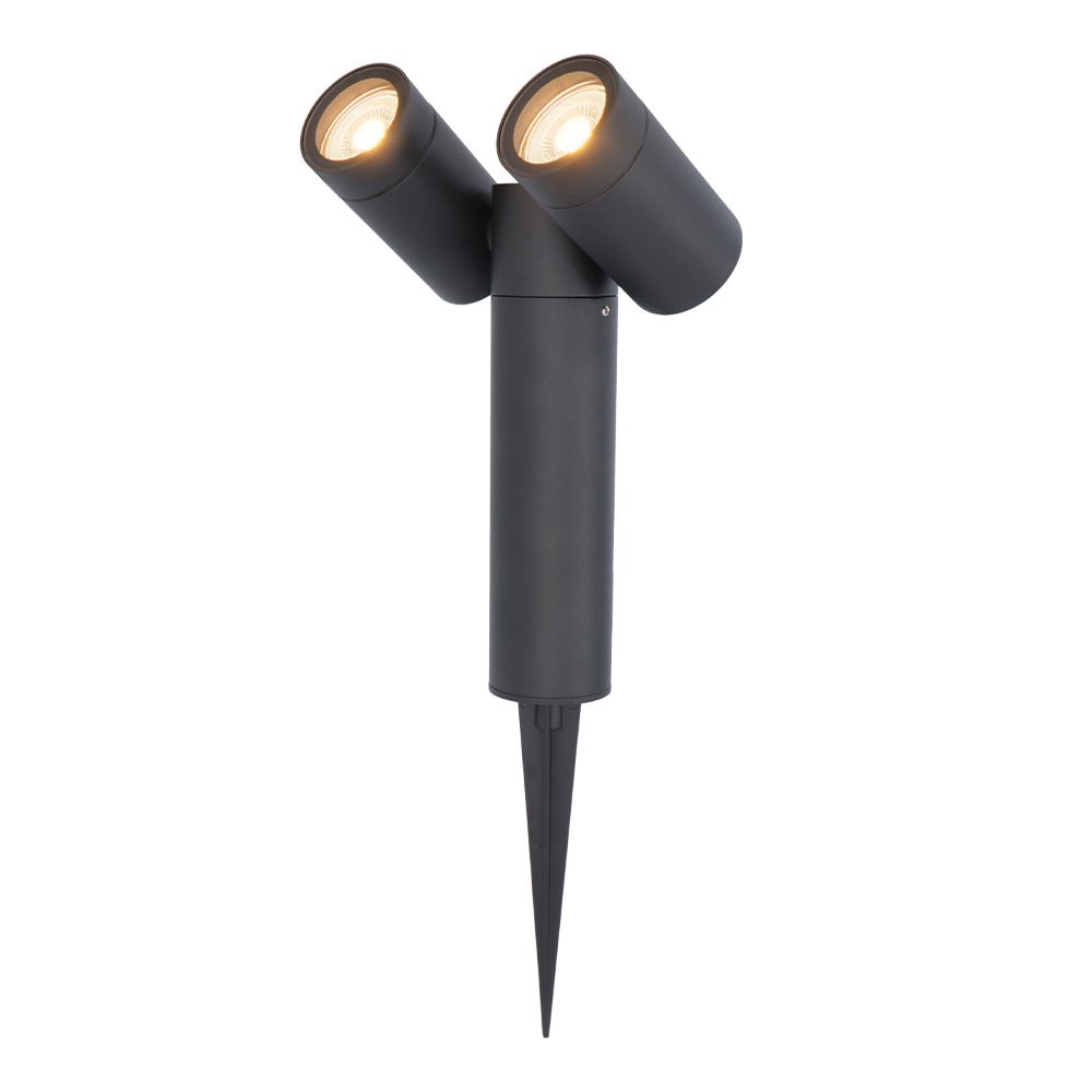 Pinero Doppel LED Gartenstrahler mit Erdspieß