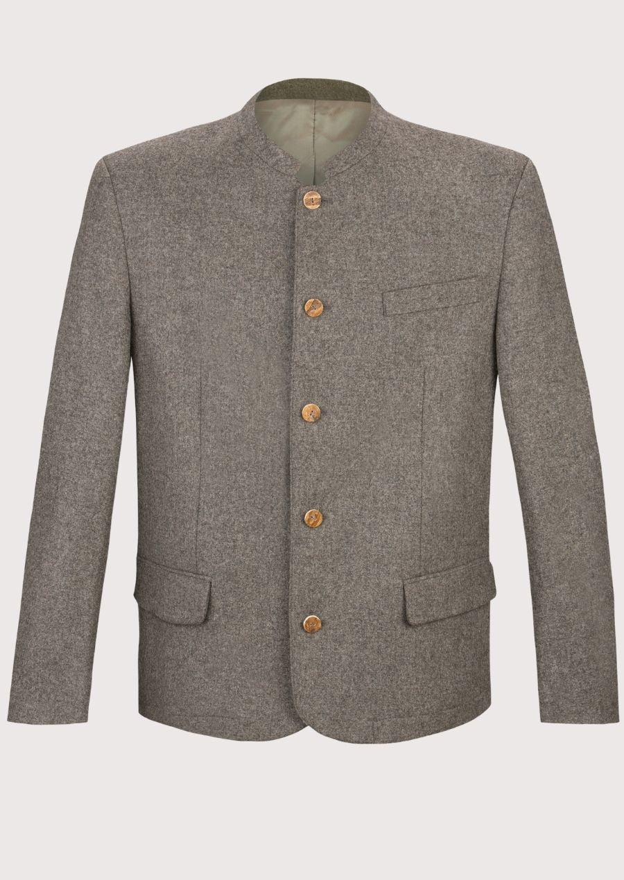 Bavarian Wool Jacket Stone Grey