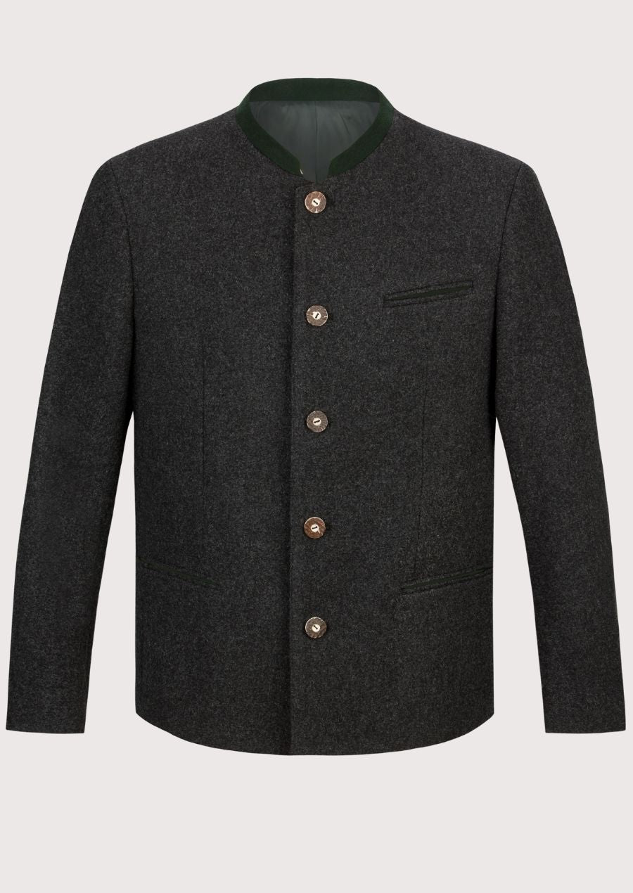 Bavarian Wool Jacket Green Collar