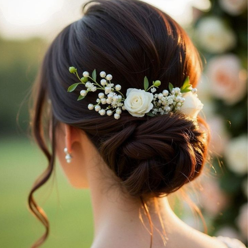 Bridal Corsage and Boutonniere Set