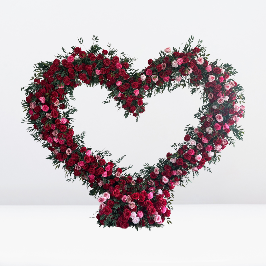 Be Mine Heart Flower Arch