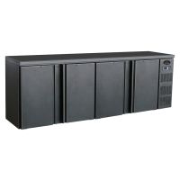 Flaschenkühltisch BBC410 schwarz - 698L - 4 Türen
