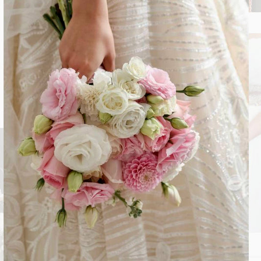 Pink & Ivory Bridal Bouquet