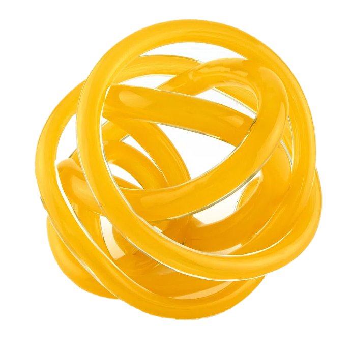 Chloe Yellow Modern Contemporary Decorative Sculpture