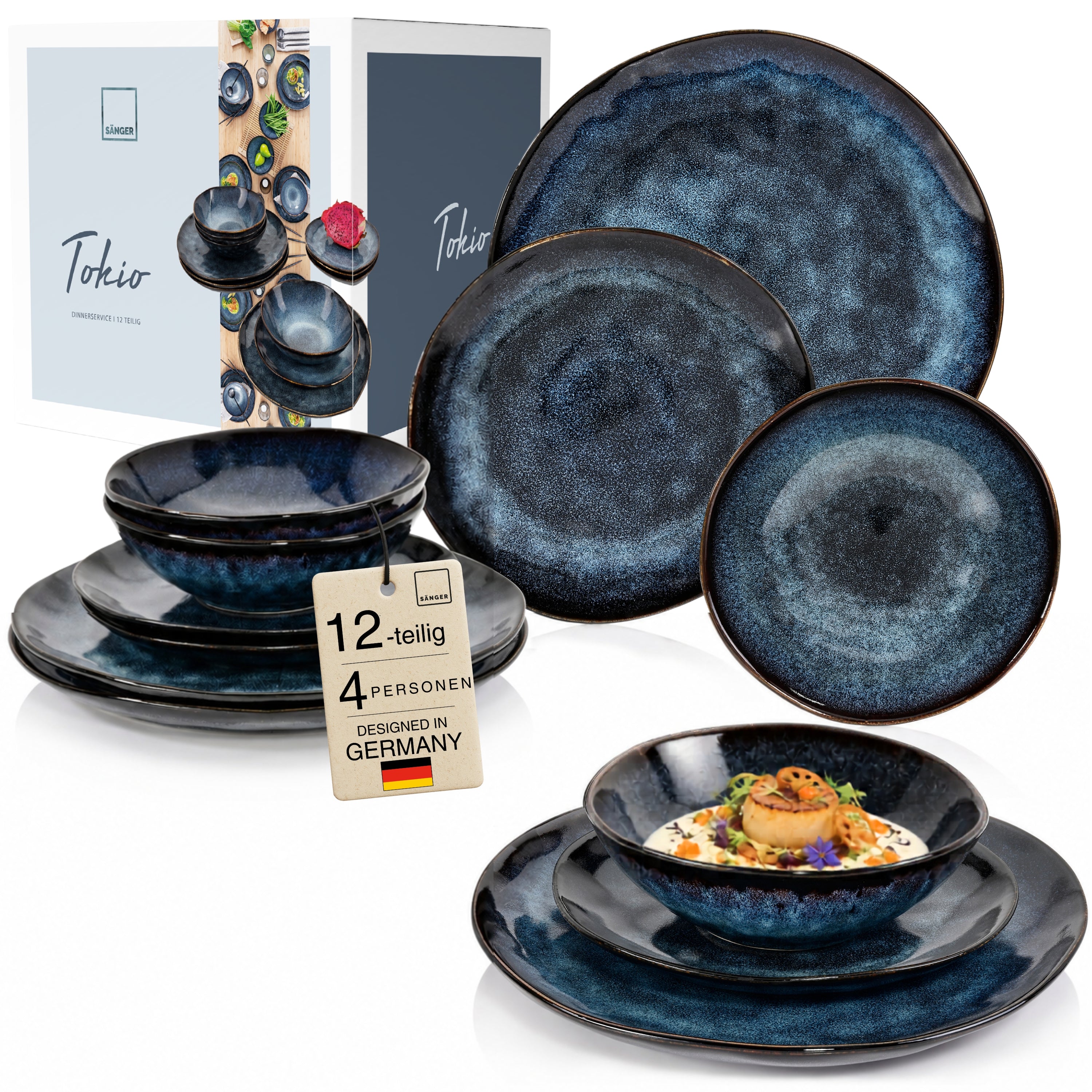 SÄNGER Salatschalen Set Palm Beach 4 teilig