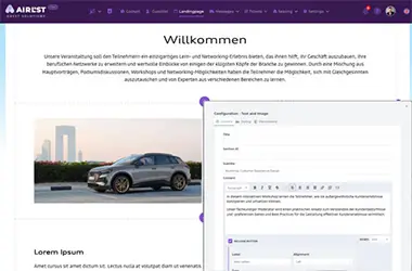 Event-Webseiten-Baukasten