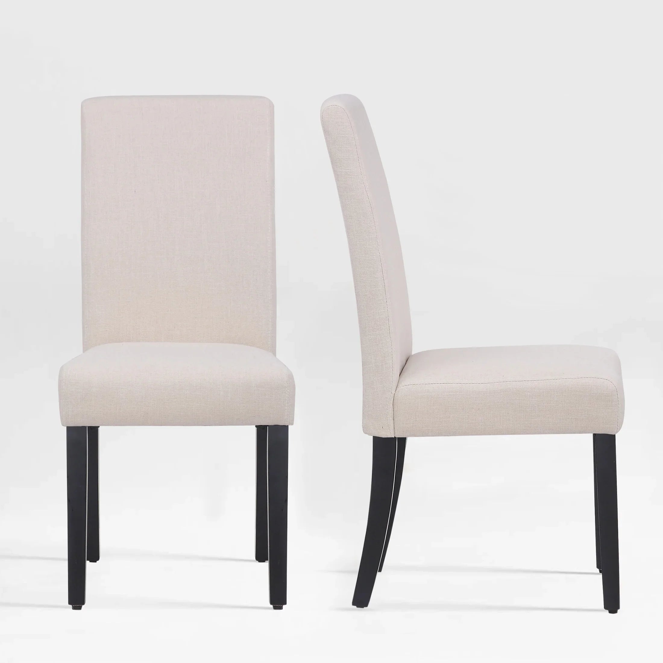 Adison Linen Fabric Tufted Upholstered Dining Chair