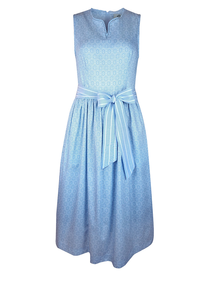 Berwin & Wolff Sommerkleid, hellblau, gemustert