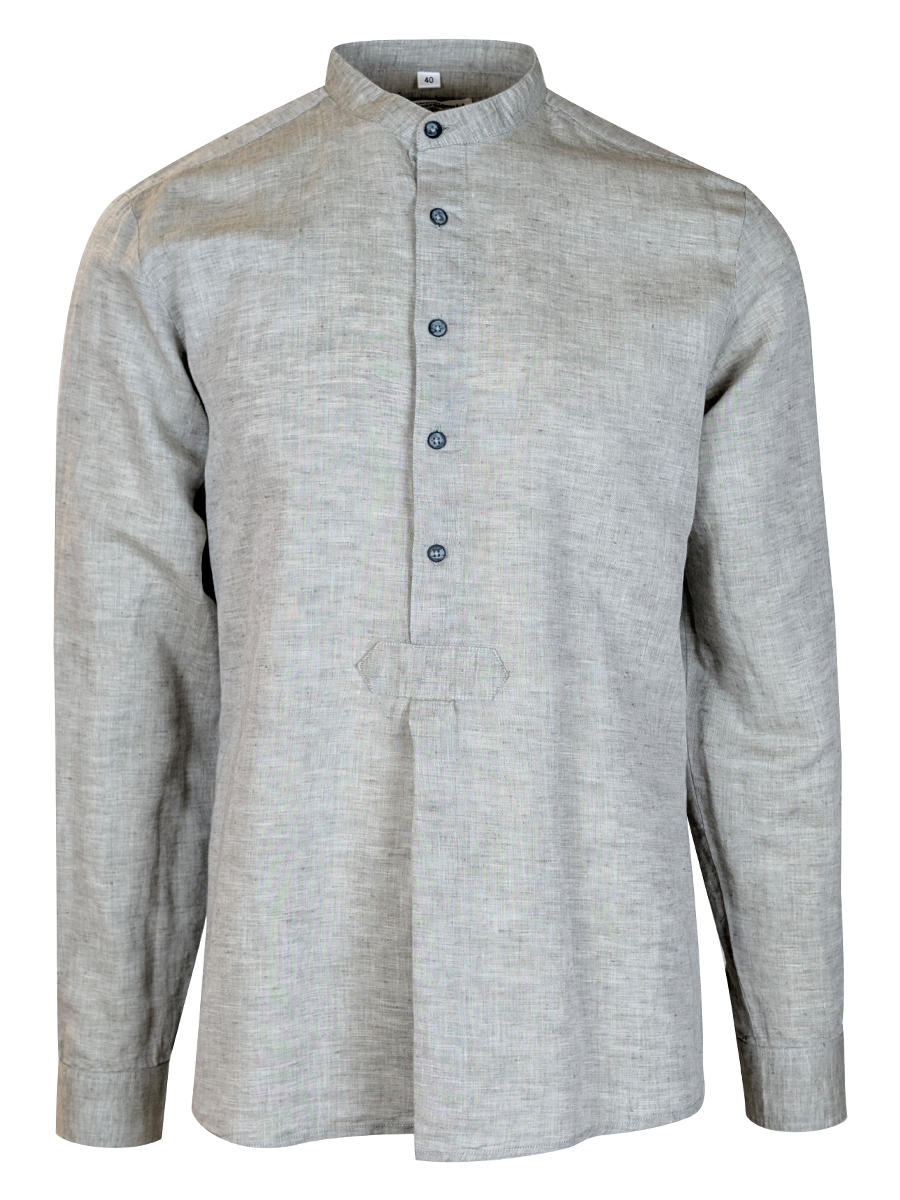 Hammerschmid Trachtenhemd schilfgrün, Stehkragen, Pfoad, Slim Fit