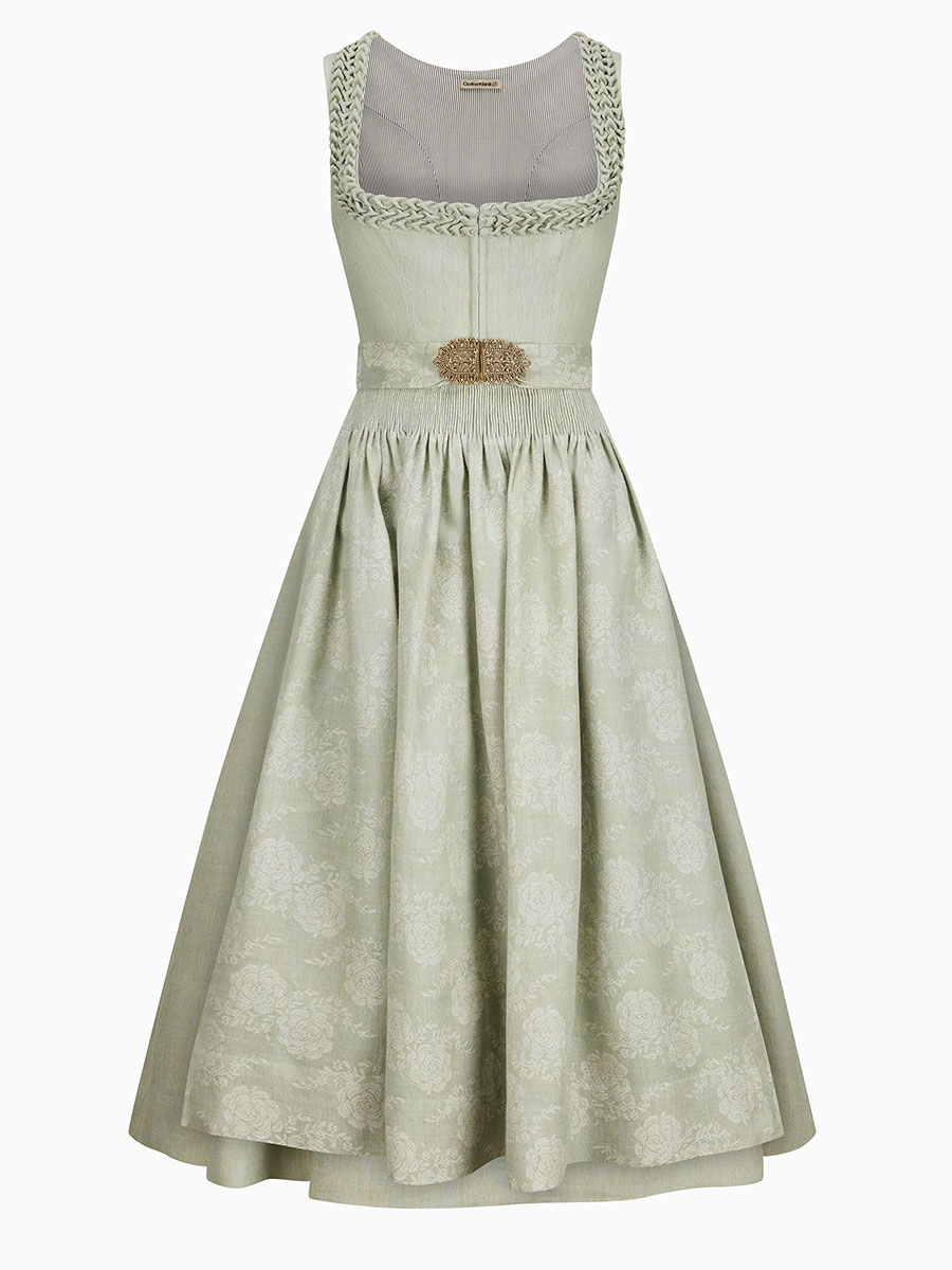 Gottseidank Dirndl Vreni smokegreen, 80lg