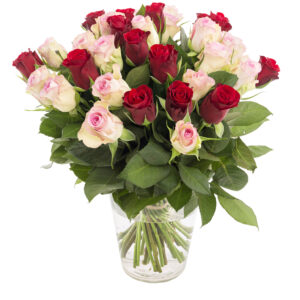 36 Rosas en Jarrón