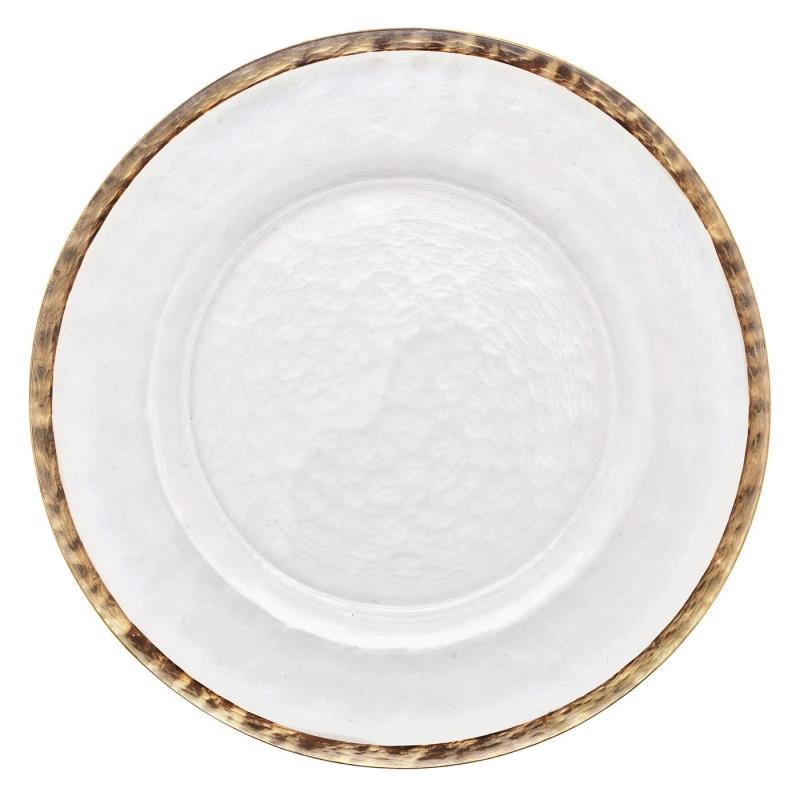 Alpine Gold Glass Charger 13"