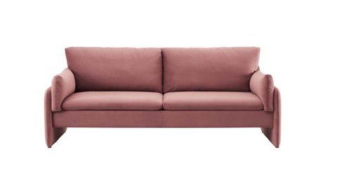 Dusty Rose Velvet Sofa