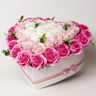 Pink Rose Heart