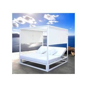 Cama de día doble al aire libre