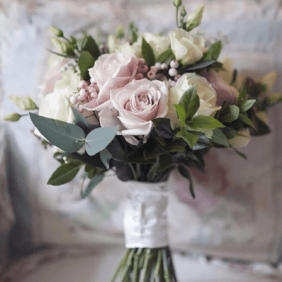 Soft Pastel Wedding Bouquet
