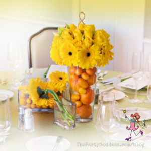 Citrus & Floral Centerpiece