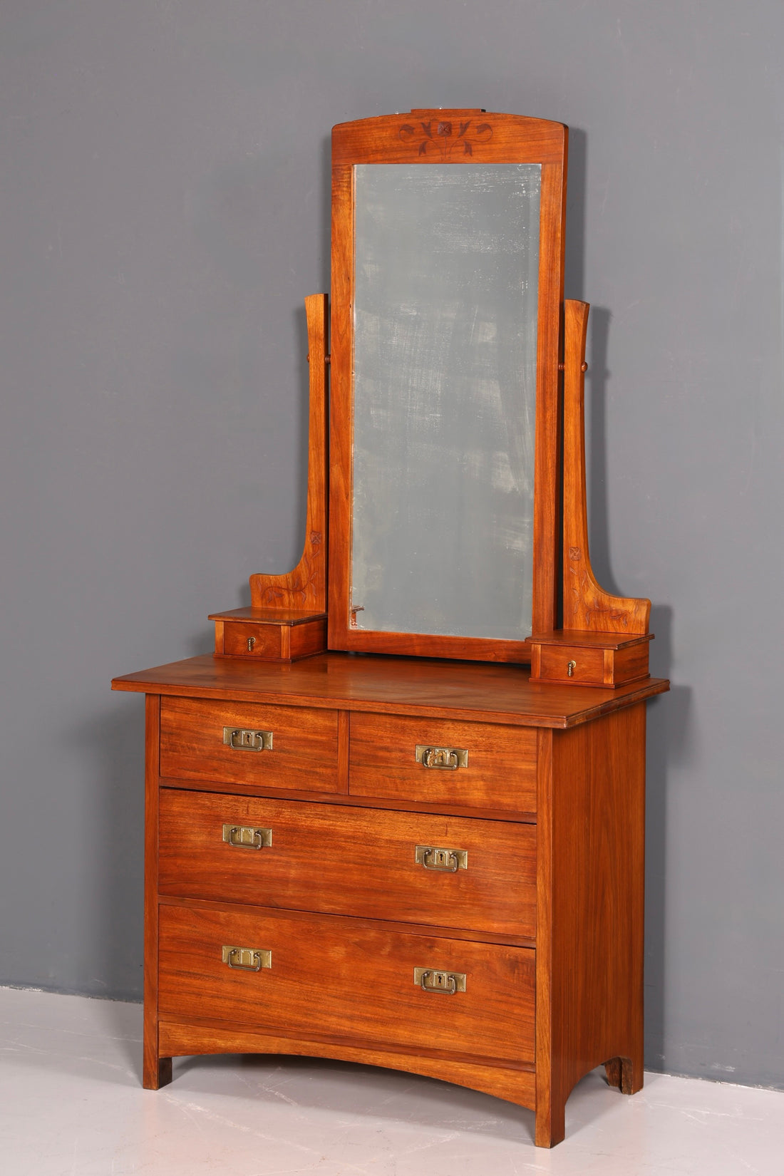 Traumhafte Jugendstil Kommode Antik Sideboard mit Spiegel