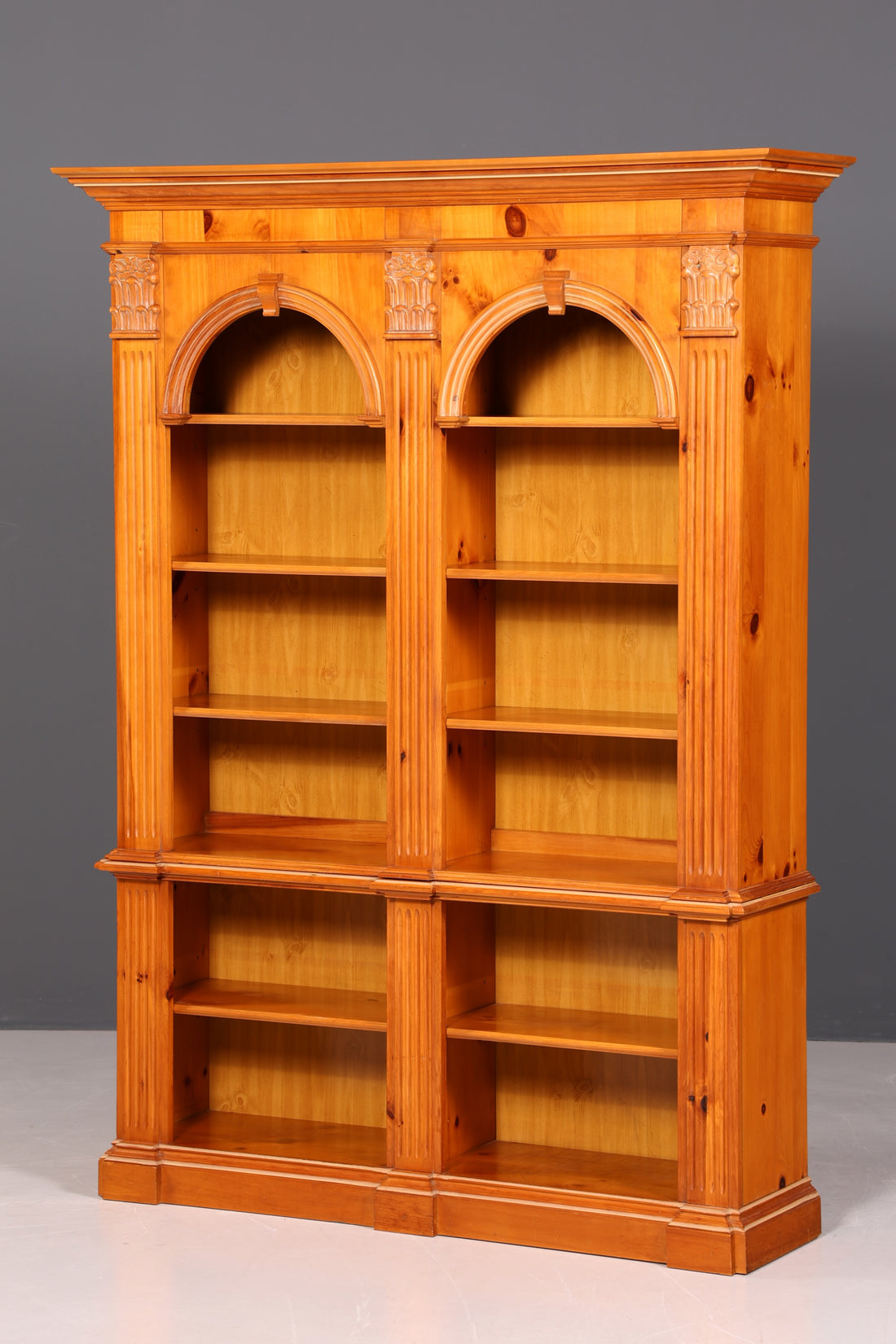 Stilvolles XXL Ethan Allen Bücherregal Antik Stil Kiefer Bibliothek
