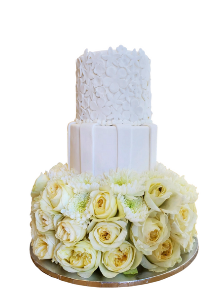 Flower Bouquet Wedding Cake