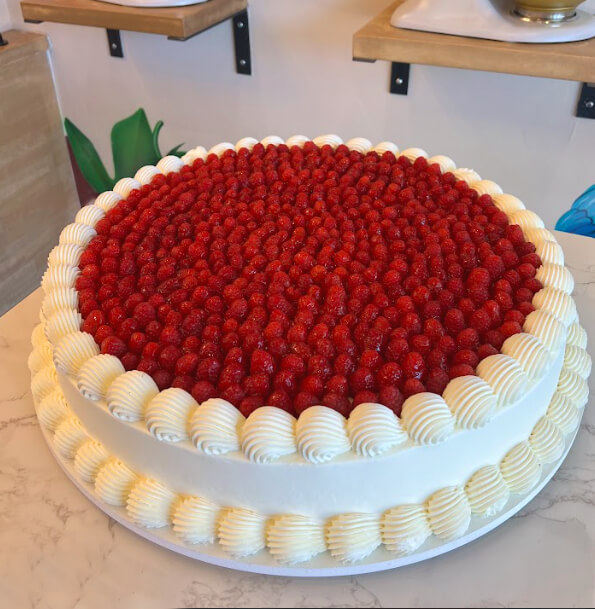 Huge Italian Wedding Vintage Cake