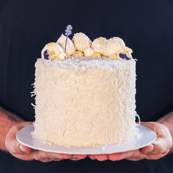 Lavender Lemon Coconut Cake