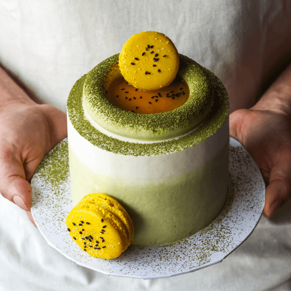 Matcha Passion Fruit Cake