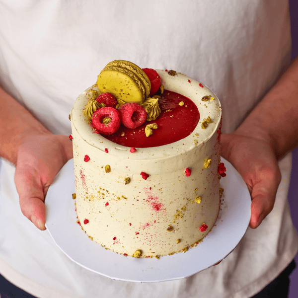 Pistachio Raspberry Cake