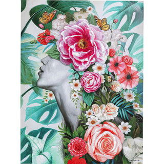 Picture Touched Flower Lady 120x90