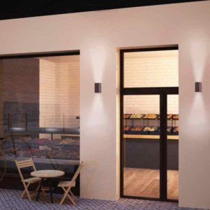 Aplique de pared Kandanchu 2 luces GU10 IP54
