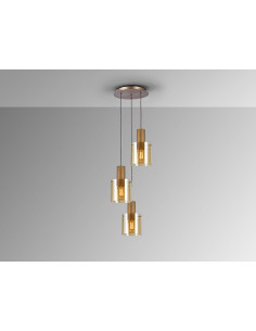Venize Lámpara 3L Cobre-Ámbar