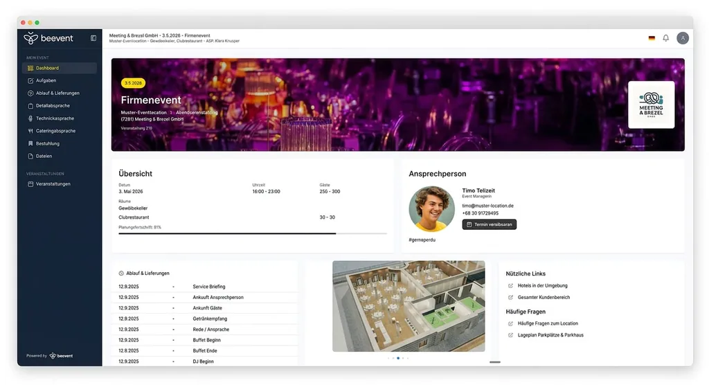 beevent Digitaler Event Manager