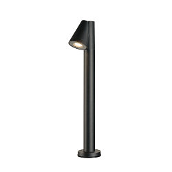 SLV Outdoor-Stehleuchte T-TUBE 70 POLE SINGLE GU10 IP44, schwarz, dimmbar