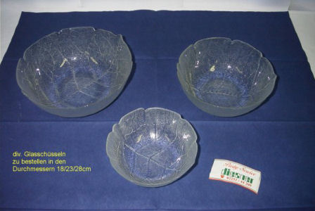 Glasschüssel
