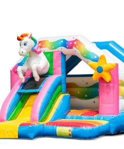 Hüpfburg Einhorn Combo mieten