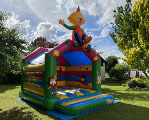 Hüpfburg Clown