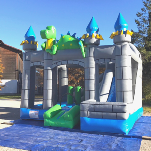 Hüpfburg Drache mit Rutsche