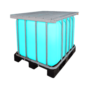 Highlightcube L – beleuchteter Stehtisch – 800L IBC