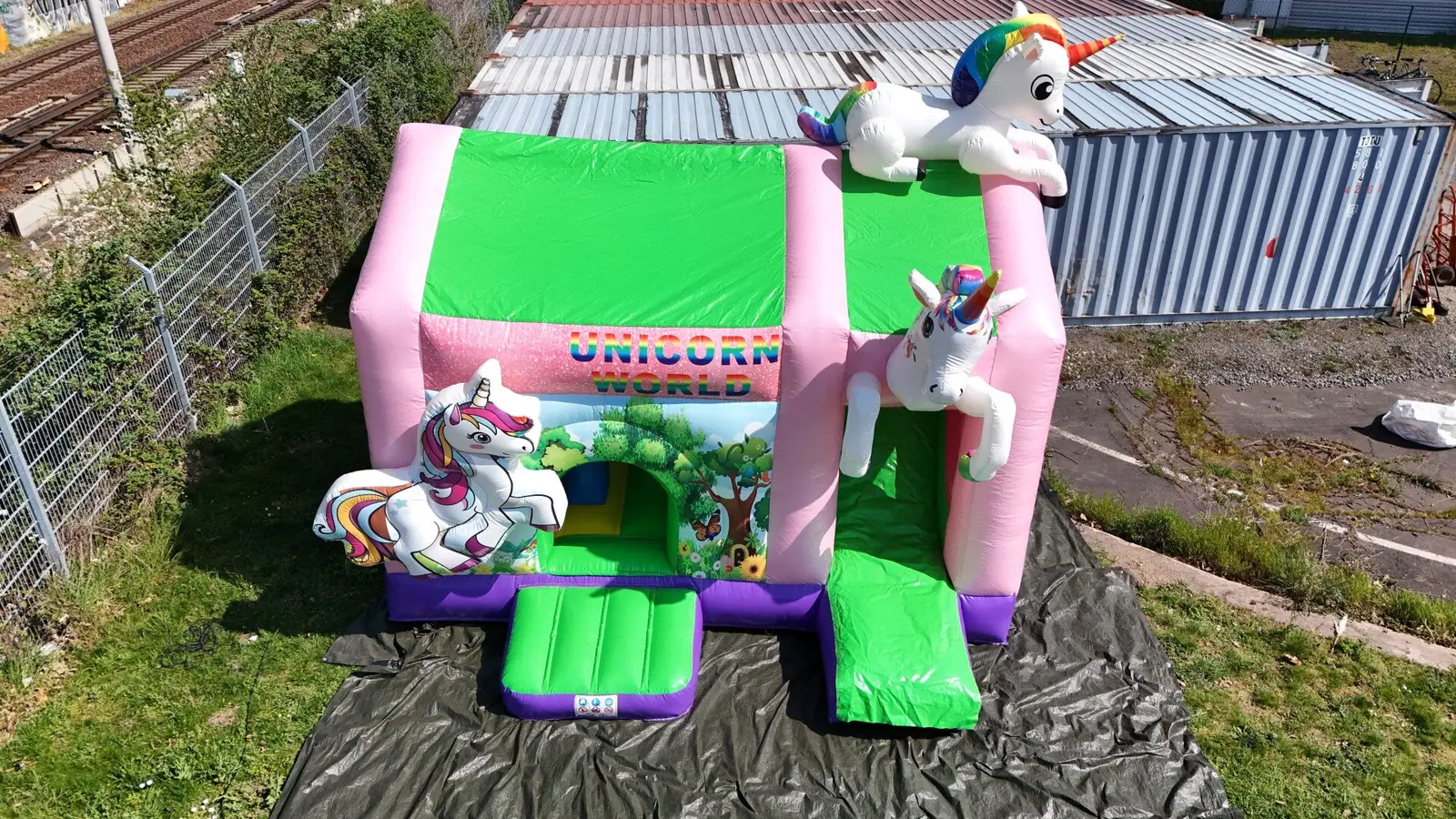 Einhorn mit Rutsche – groß