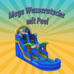 Mega-Wasserrutsche mit Pool