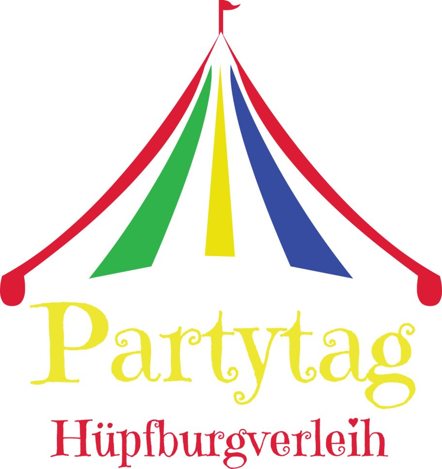 Hüpfburg Einhorn Regenbogen mit Rutsche