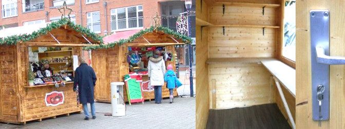 Verkaufsstände / Weihnachtsmarkt-Hütten